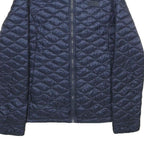THE NORTH FACE Womens Navy Blue Quilted Jacket M Nylon Zip Outdoor Warm