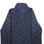 THE NORTH FACE Womens Navy Blue Quilted Jacket M Nylon Zip Outdoor Warm
