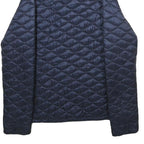 THE NORTH FACE Womens Navy Blue Quilted Jacket M Nylon Zip Outdoor Warm
