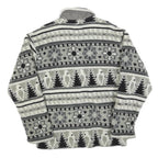 SCHILD Womens Grey & Black Patterned Zip Jacket S Polyester Casual Warm