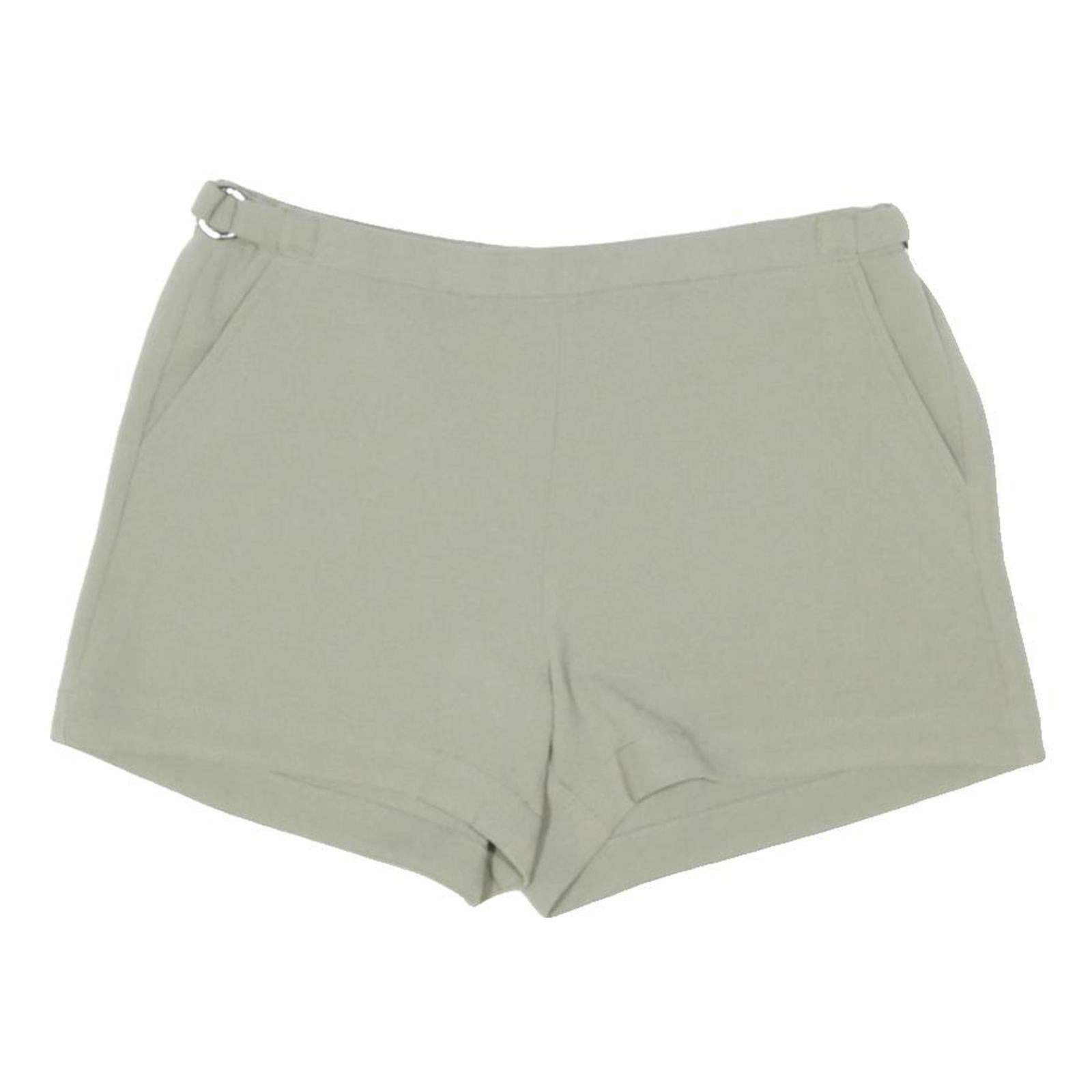 CALVIN KLEIN Womens Shorts Green Casual Plain S W29 Elastic Waist