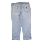 CARHARTT Mens Jeans Blue Relaxed Straight Denim Light W38 L30 Casual Workwear