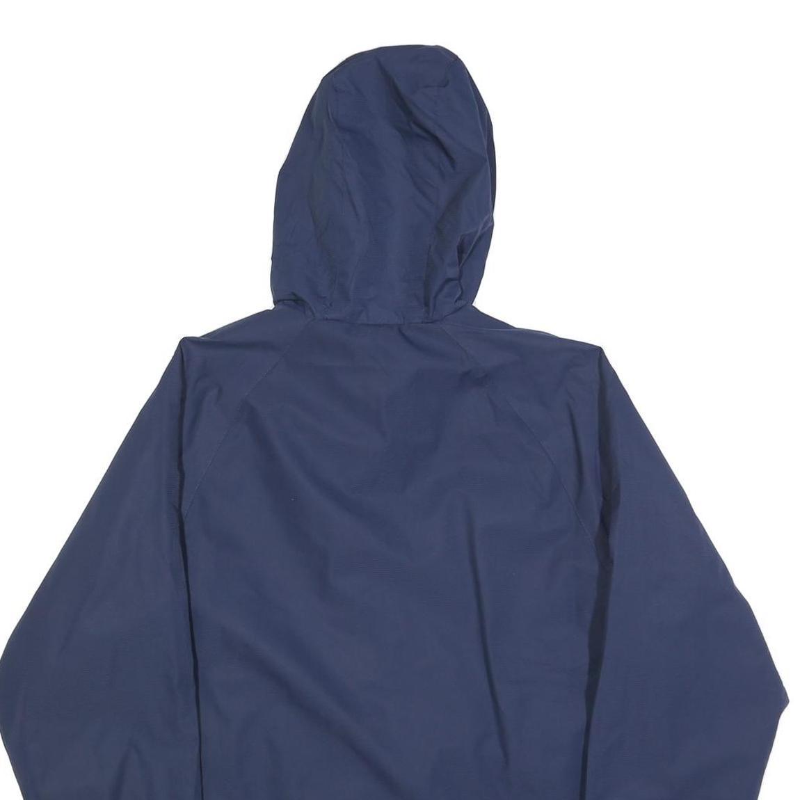 NEW BALANCE Mens Blue & Aqua Zip Hooded Jacket M Polyester Plain Sports Casual