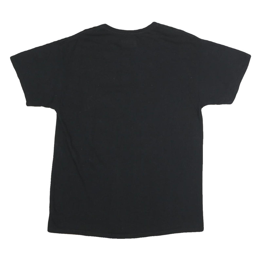 MAJESTIC Mens Black Giants Graphic T-Shirt L Short Sleeve Crew Neck Cotton Blend