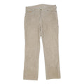 WRANGLER Mens Cotton Blend Beige Loose Straight Trousers W32 L30 Classic Casual