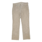 WRANGLER Mens Cotton Blend Beige Loose Straight Trousers W32 L30 Classic Casual