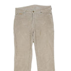 WRANGLER Mens Cotton Blend Beige Loose Straight Trousers W32 L30 Classic Casual