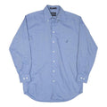 NAUTICA Mens Blue Shirt M Cotton Blend Button Down Collar Long Sleeve Classic