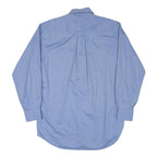 NAUTICA Mens Blue Shirt M Cotton Blend Button Down Collar Long Sleeve Classic