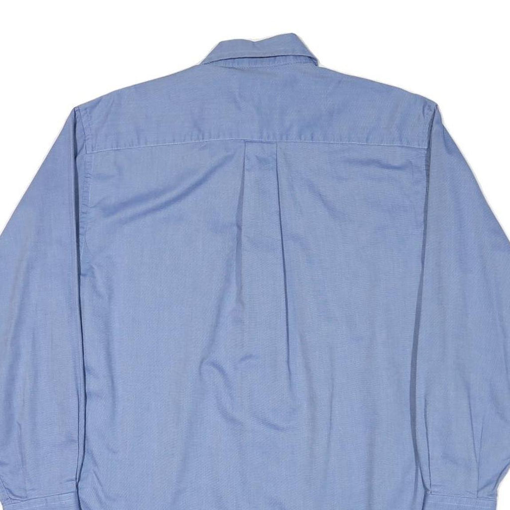 NAUTICA Mens Blue Shirt M Cotton Blend Button Down Collar Long Sleeve Classic