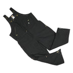 CARHARTT Womens Black Cotton Blend Canvas Dungarees Loose Fit XL W42 L28