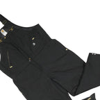 CARHARTT Womens Black Cotton Blend Canvas Dungarees Loose Fit XL W42 L28