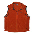WOOLRICH Mens Orange Polyester Blend Outdoor Jacket XL Fleece Zip Casual