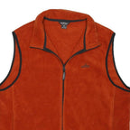 WOOLRICH Mens Orange Polyester Blend Outdoor Jacket XL Fleece Zip Casual