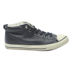 CONVERSE Chuck Taylor All Star Womens Leather Lace-Up Trainers Black UK 5.5