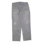 DICKIES Mens Jeans Grey Relaxed Straight Denim Medium W34 L32 Workwear