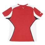 PUMA Mens Red & White Scuderia Ferrari Graphic T-Shirt L Short Sleeve Crew Neck
