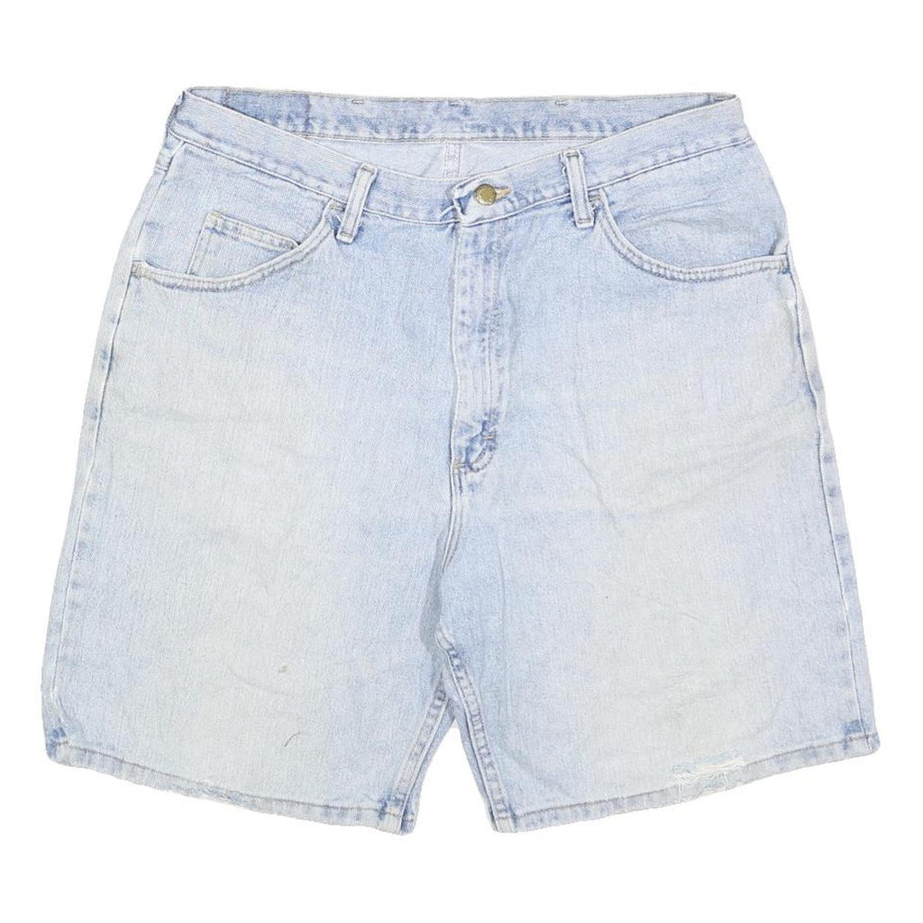 WRANGLER Mens Denim Light Blue Shorts L W36 Casual Cotton Blend Comfortable Fit