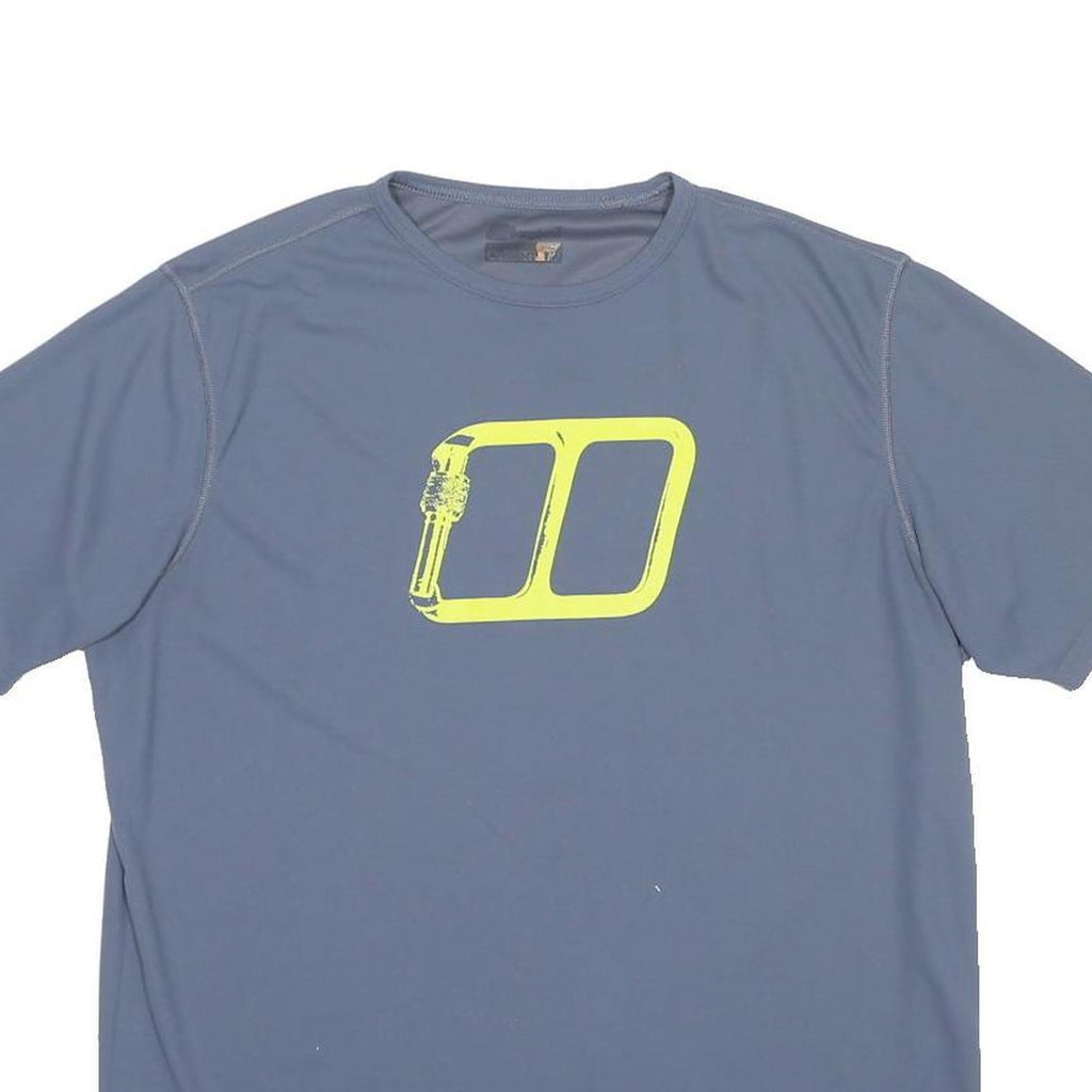 BERGHAUS Mens Blue T-Shirt L Short Sleeve Crew Neck Outdoor Activewear