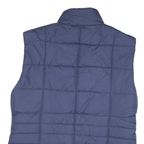 ISAAC IZRAHI Mens Blue L Quilted Zip Jacket Polyester Blend Lightweight