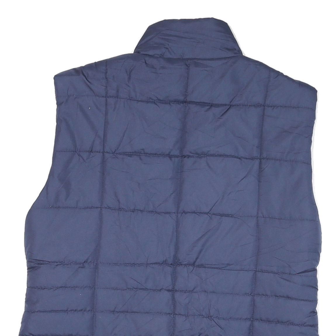 ISAAC IZRAHI Mens Blue L Quilted Zip Jacket Polyester Blend Lightweight