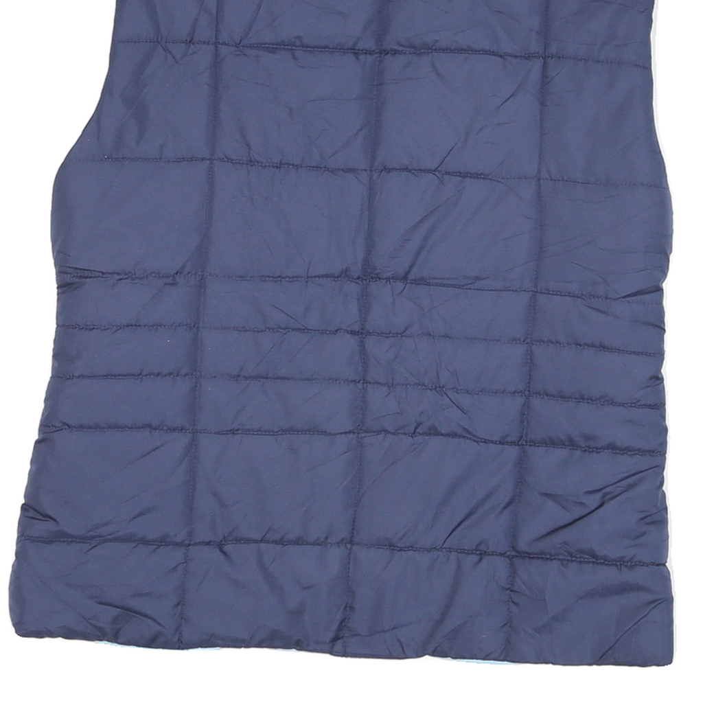 ISAAC IZRAHI Mens Blue L Quilted Zip Jacket Polyester Blend Lightweight