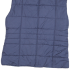 ISAAC IZRAHI Mens Blue L Quilted Zip Jacket Polyester Blend Lightweight