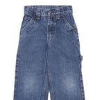 LEE Boys Regular Fit Blue Denim Jeans W18 L17 Workwear Style Cotton Zip