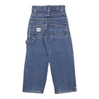 LEE Boys Regular Fit Blue Denim Jeans W18 L17 Workwear Style Cotton Zip