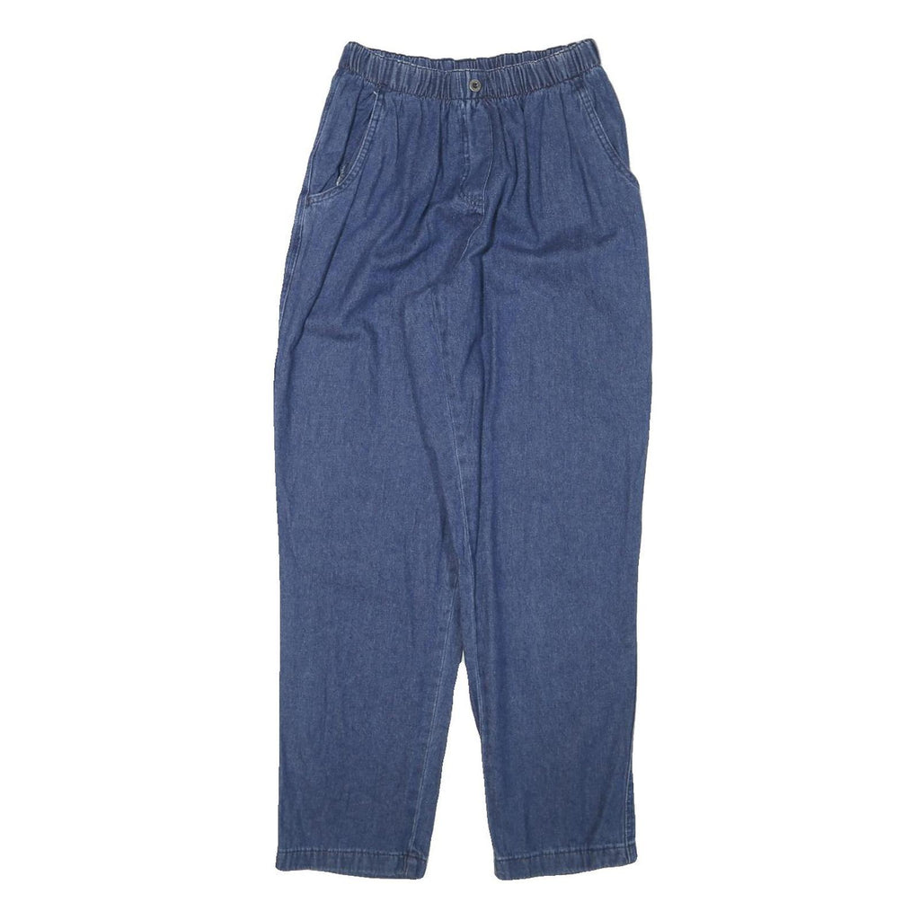 BONWORTH Womens Jeans Blue Relaxed Straight Denim W24 L29 Elastic Waist