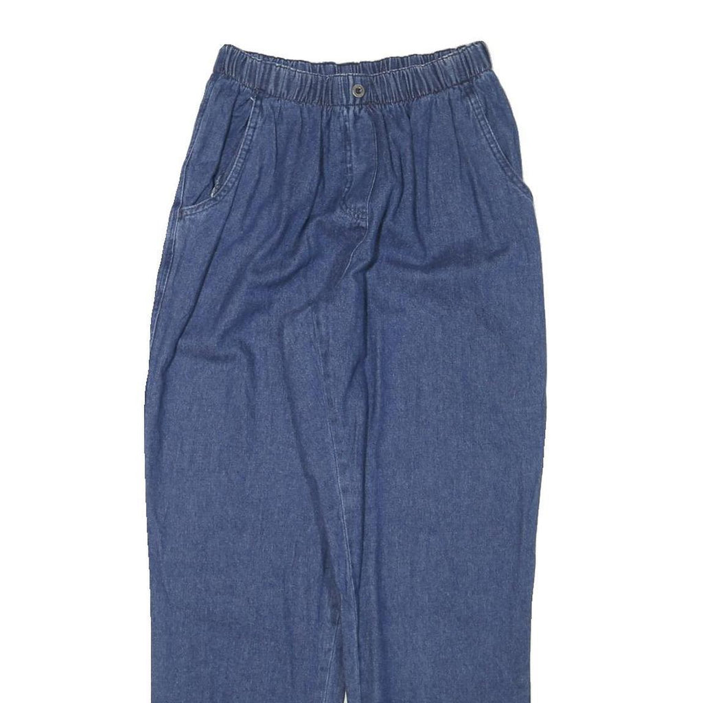 BONWORTH Womens Jeans Blue Relaxed Straight Denim W24 L29 Elastic Waist