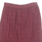 PENDLETON Womens Pencil Skirt Red Midi Wool Gingham S