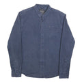 DIESEL Mens Blue Check Shirt M Cotton Blend Casual Long Sleeve Button