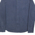 DIESEL Mens Blue Check Shirt M Cotton Blend Casual Long Sleeve Button