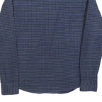 DIESEL Mens Blue Check Shirt M Cotton Blend Casual Long Sleeve Button