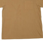 DICKIES Mens Brown Pocket T-Shirt L Short Sleeve Crew Neck Cotton Blend Casual