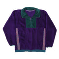 HELLY HANSEN Girls Purple & Green Fleece Jacket 16Y Polyester Zip Outdoor Casual