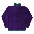 HELLY HANSEN Girls Purple & Green Fleece Jacket 16Y Polyester Zip Outdoor Casual