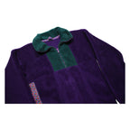 HELLY HANSEN Girls Purple & Green Fleece Jacket 16Y Polyester Zip Outdoor Casual