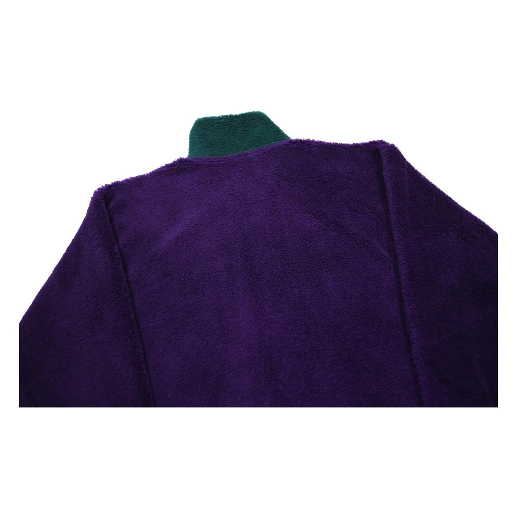 HELLY HANSEN Girls Purple & Green Fleece Jacket 16Y Polyester Zip Outdoor Casual
