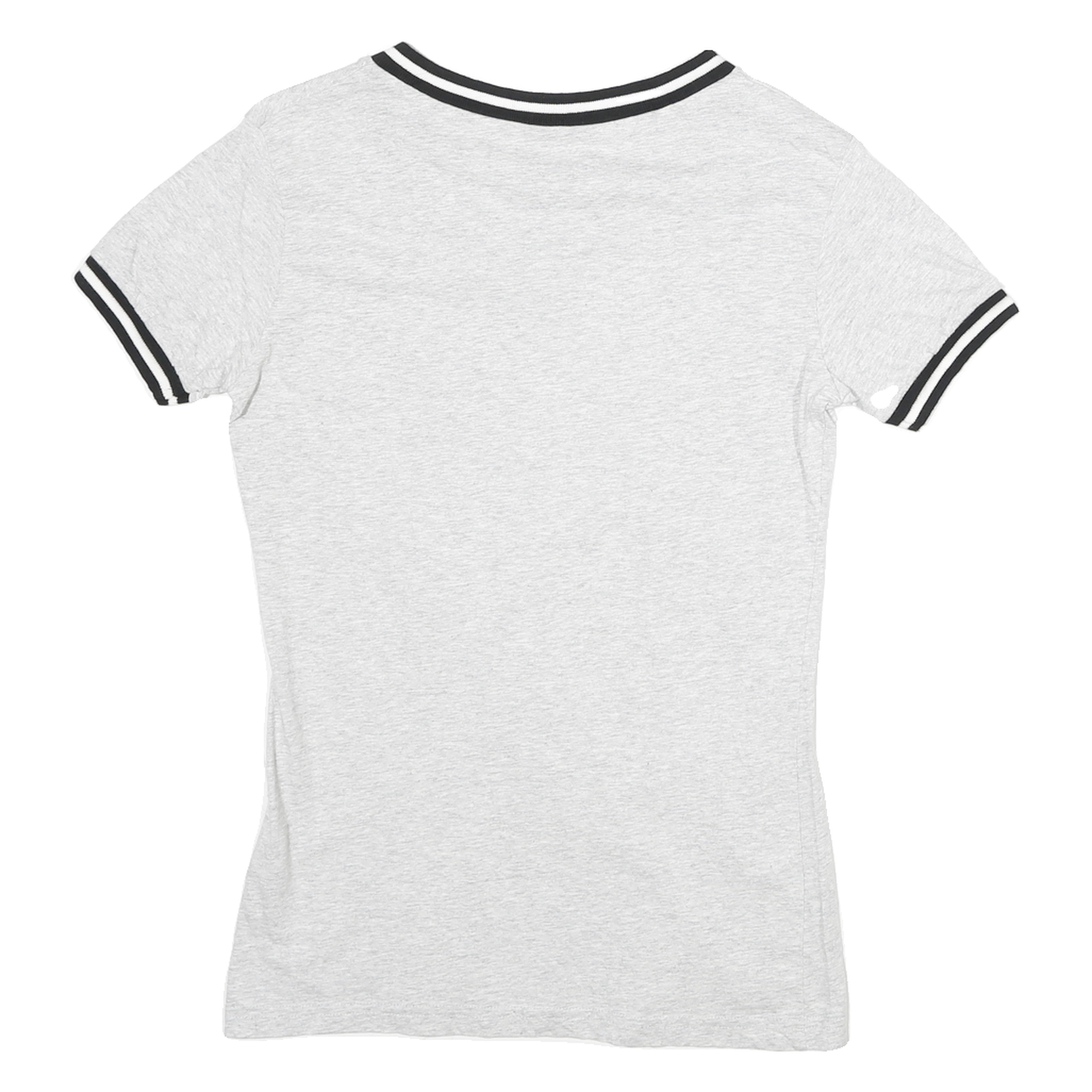 HARD ROCK CAFE Womens Grey & Black Graphic T-Shirt XS Short Sleeve V-Neck Casual