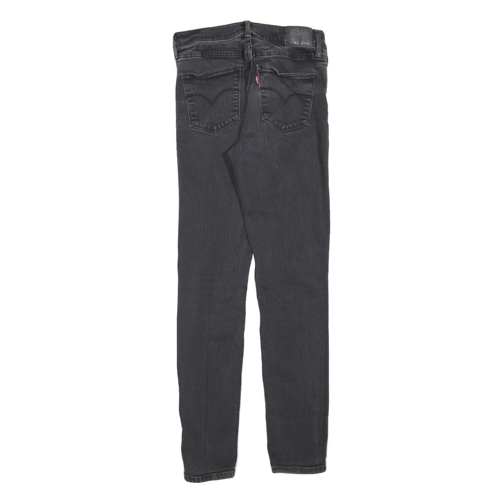 LEVI'S Womens Jeans Black Slim Skinny Denim W29 L32 Zip Cotton Blend Classic