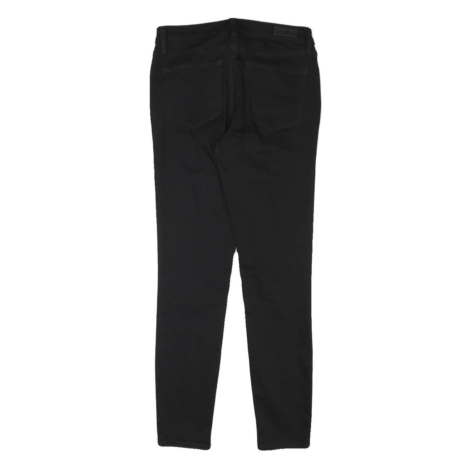 DKNY Womens Black Slim Skinny Denim Medium Woven W27 L27 Cotton Blend Jeans Zip