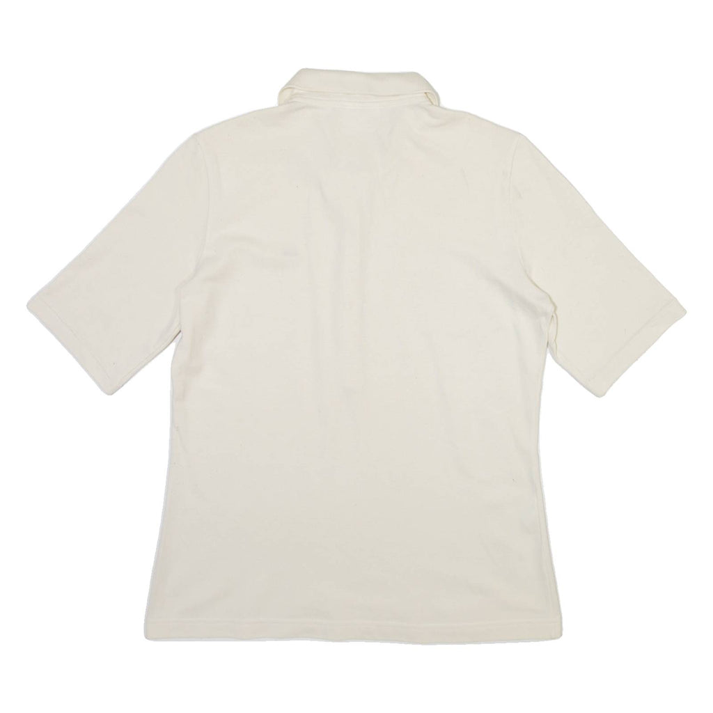 LACOSTE Womens Polo Shirt Cream S