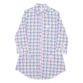 ADIDAS ORIGINALS Long Womens Shirt Pink Check 3/4 Sleeve S