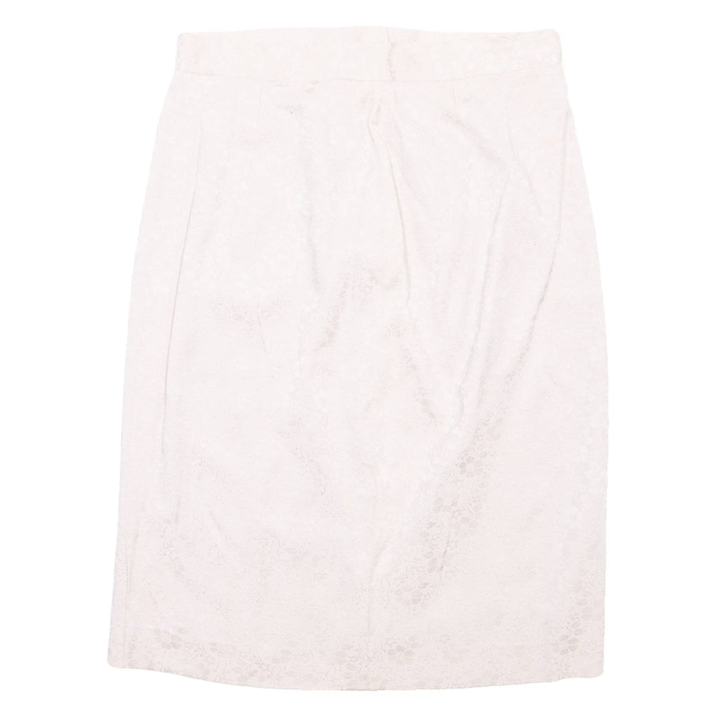 HERMILLE Womens Straight Skirt Pink Midi Floral S