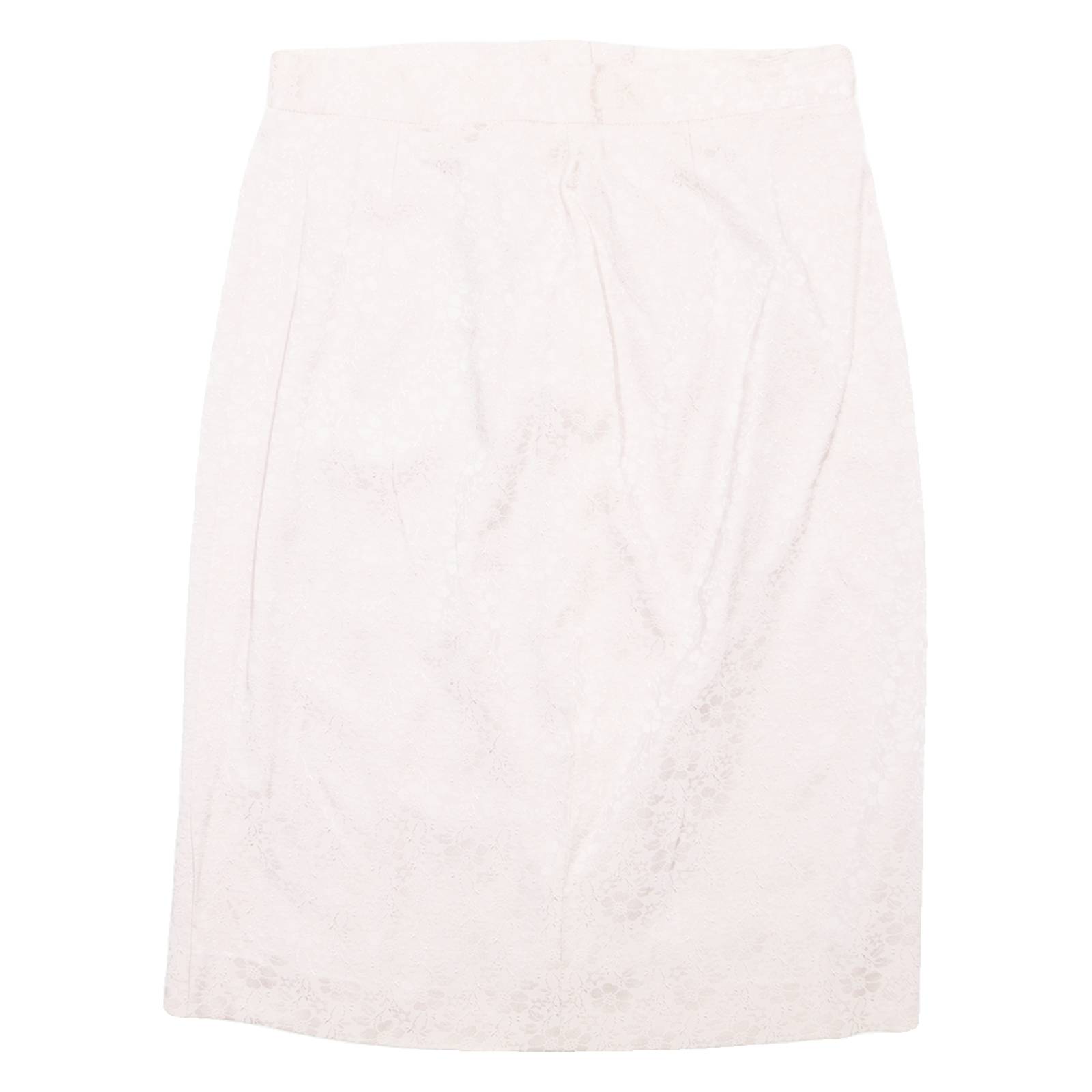 HERMILLE Womens Straight Skirt Pink Midi Floral S