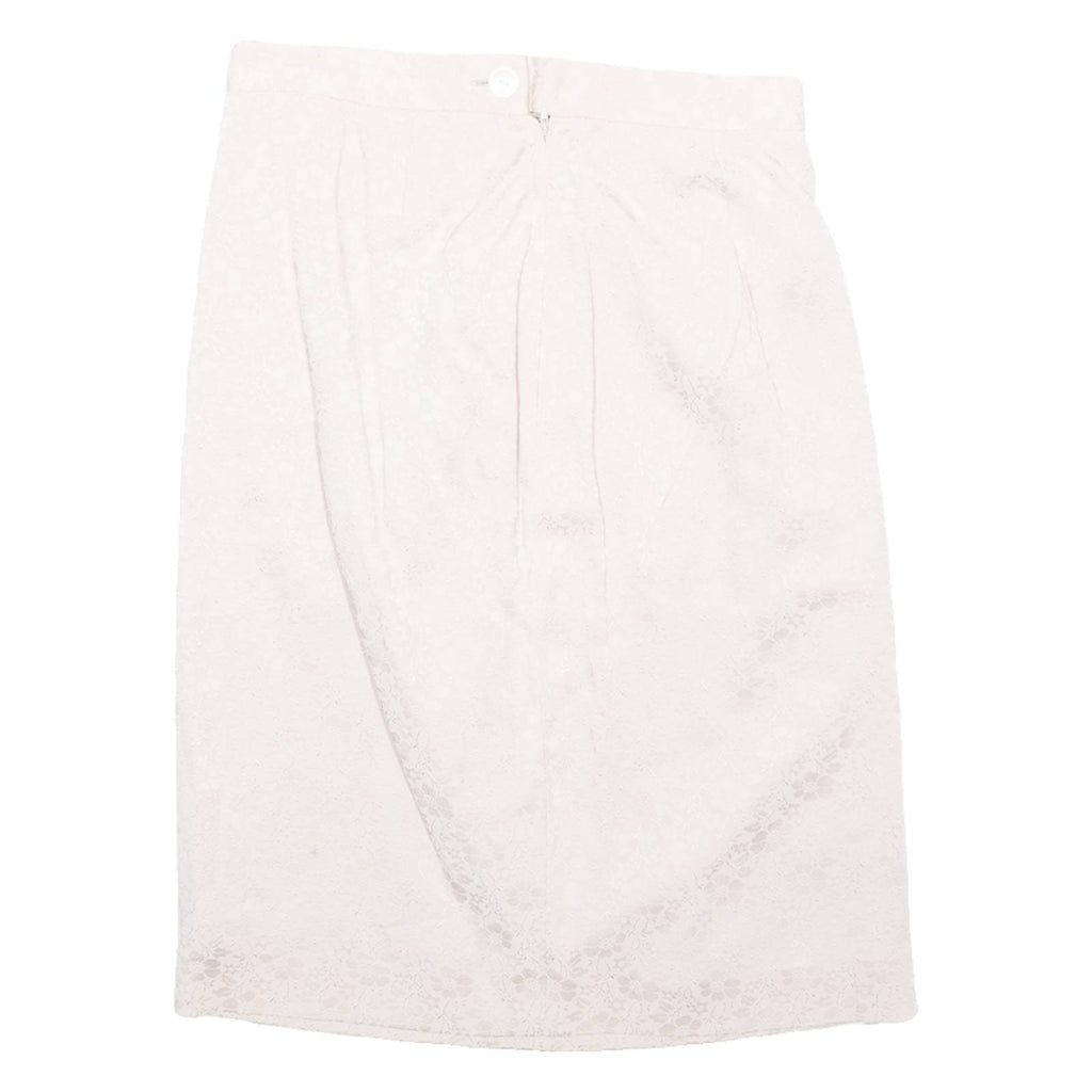 HERMILLE Womens Straight Skirt Pink Midi Floral S