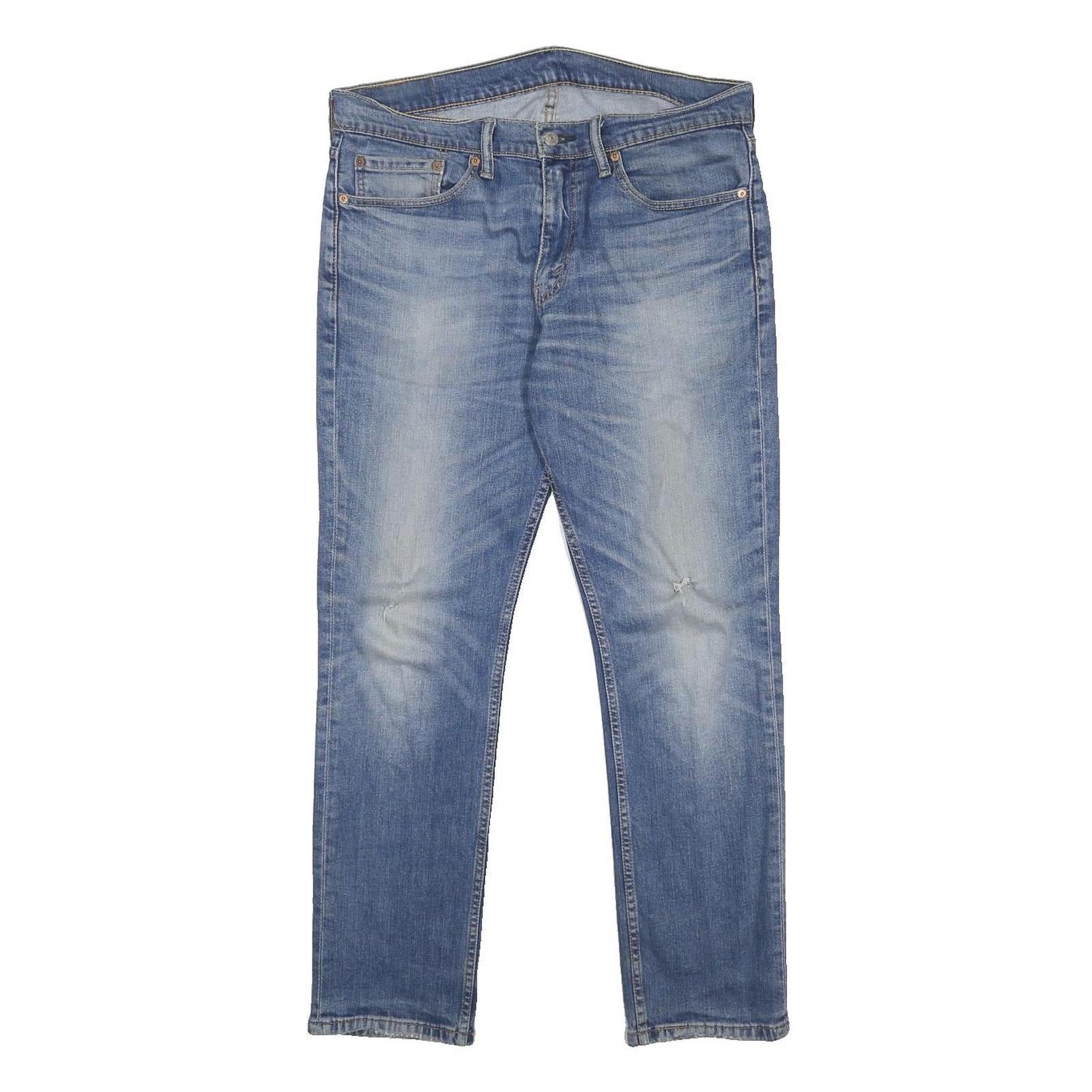 LEVI'S 511 Slim Mens Jeans Blue Slim Skinny Denim Medium W34 L30 Zip Classic