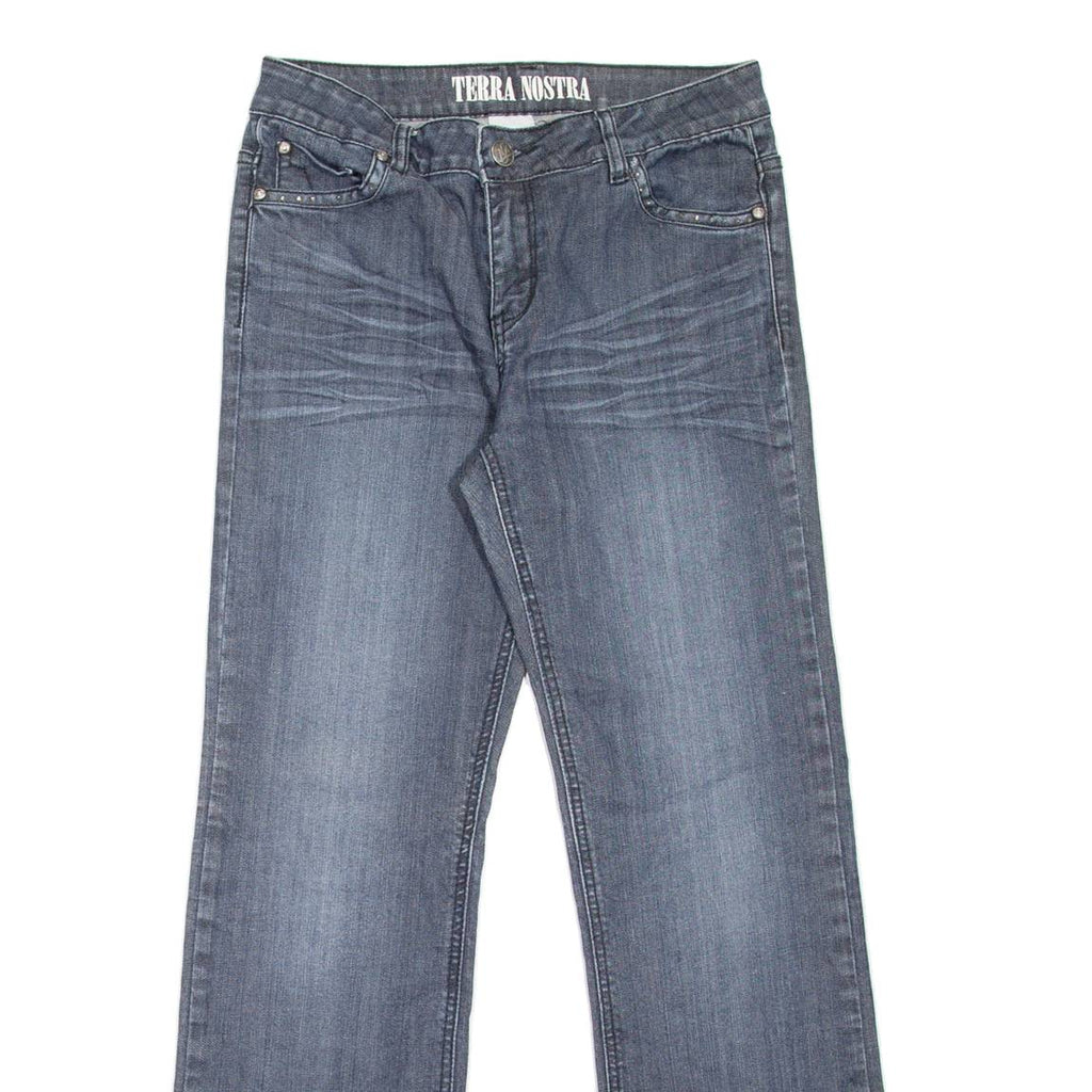 TERRA NOSTRA Womens Jeans Blue Regular Bootcut Stone Wash W30 L30